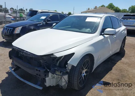 2014 Infiniti Q50 Hybrid Sport from USA, damaged, VIN JN1AV7AP3EM690226